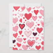 ハッピーミーンズピンクスタイリッシュネコのバレンタイン シーズンカード (裏面)