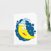 ハッピームーン顔 カード (正面)