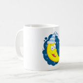 ハッピームーン顔 コーヒーマグカップ (正面左)