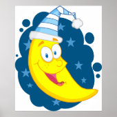 ハッピームーン顔 ポスター (正面)