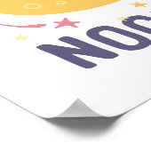 ハッピームーン&スター子供部屋アートinポスタスペインのー ポスター (角)