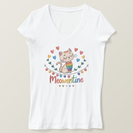 ハッピーメオウェンティンズデイアパレルデザイン Tシャツ (デザイン正面)