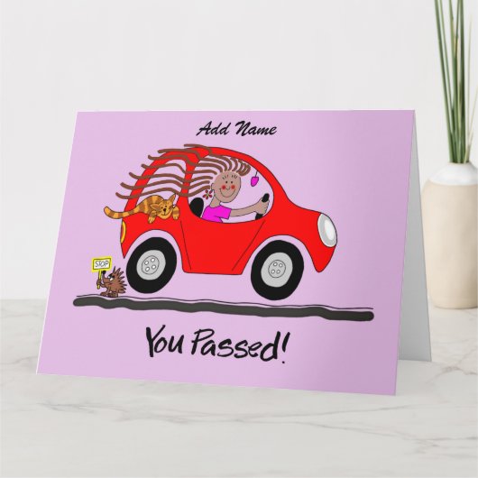 ハッピーメスパス運転試験カード カード (正面)