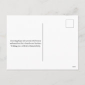 ハッピーメモリアルデーレッドポピー軍隊 シーズンポストカード (裏面)