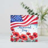 ハッピーメモリアルデーレッドポピー軍隊 招待状 (スタンド正面)