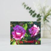 ハッピーメモリアルデー-メモリアルデーバラ#1はがき ポストカード (スタンド正面)