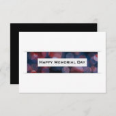 ハッピーメモリアルデー(《写真》ぼけ味) 招待状 (正面/裏面)