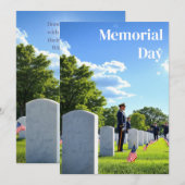 ハッピーメモリアルデー 招待状 (正面/裏面)