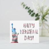 ハッピーメモリアルデー(自由《写真》ぼけ味) ポストカード (スタンド正面)