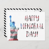ハッピーメモリアルデー(自由《写真》ぼけ味) ポストカード (正面/裏面)