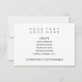 ハッピーメモリアルデー(自由《写真》ぼけ味) 招待状 (裏面)