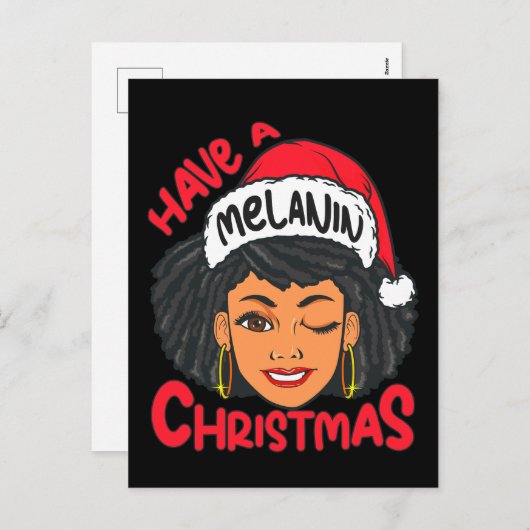 ハッピーメラニンメリークリスマスX – マスブラックシスタ シーズンポストカード (正面/裏面)