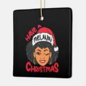 ハッピーメラニンメリークリスマスX – マスブラックシスタ セラミックオーナメント (左)