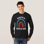 ハッピーメリカの日7月4日 Tシャツ (正面フル)