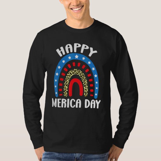 ハッピーメリカの日7月4日 Tシャツ (正面)