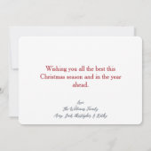 ハッピーメリーキッズファミリーフォトクリスマスホリデー (裏面)