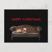 ハッピーメリークリスマスおもしろい皮肉はがき シーズンポストカード (正面)