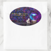 ハッピーメリークリスマス 楕円形シール (バッグ)