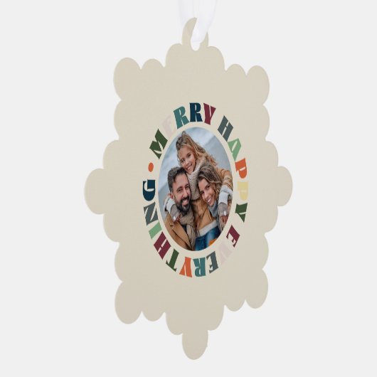 ハッピーメリー全てのグルービーホリデークリスマス オーナメントカード (右)