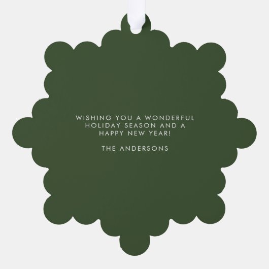 ハッピーメリー全てのグルービーホリデークリスマス オーナメントカード (裏面)