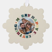 ハッピーメリー全てのグルービーホリデークリスマス オーナメントカード (正面)