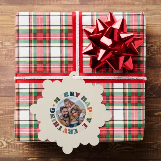 ハッピーメリー全てのグルービーホリデークリスマス オーナメントカード (インサイチュ (ギフト))