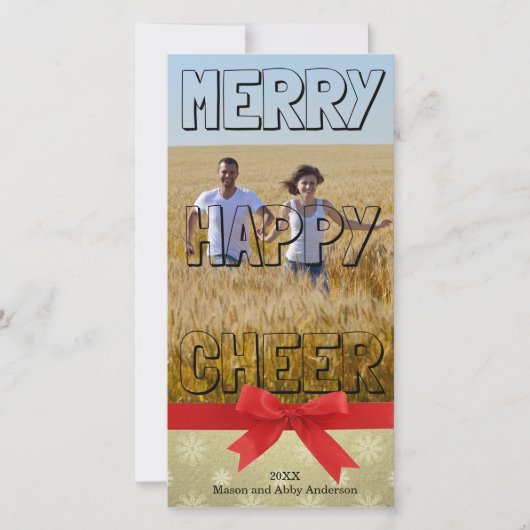 ハッピーメリー応援ブラックブロック – フォトカード シーズンカード (正面)