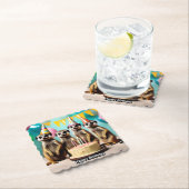 ハッピーメルカット誕生日 ペーパーコースター (インサイチュ)