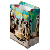 ハッピーメルカット誕生日 ミディアムペーパーバッグ (裏面アングル)