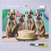 ハッピーメルカット誕生日 薄葉紙 (クラフト)