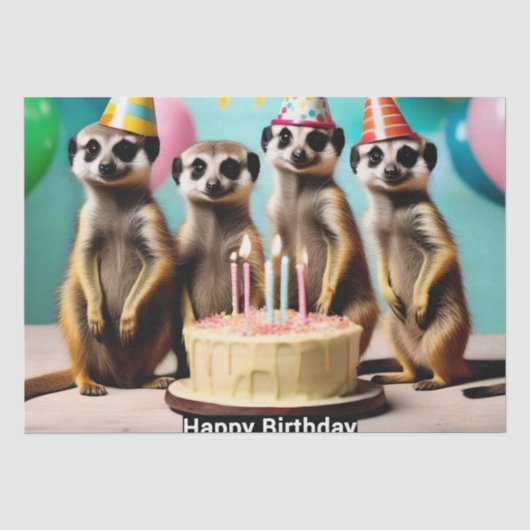ハッピーメルカット誕生日 薄葉紙 (正面)