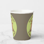 ハッピーメルカパーソナライズされたツ誕生日の漫画 紙コップ (左)