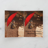 ハッピーメルカート誕生日グリーティングカード カード (内部)