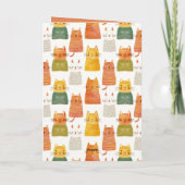 ハッピーメーダーズデイ猫ママかわいい母の日 カード (裏面)