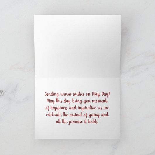 ハッピーメーデー カード (内部)