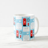 ハッピーメール – かわいい投稿 コーヒーマグカップ (正面右)