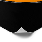 ハッピーメーロウィーン面白いハロウィンプンダークBG ポスター (角)