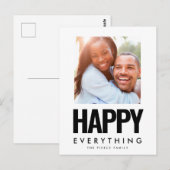 ハッピーモダンオールスクエア写真 ポストカード (正面/裏面)
