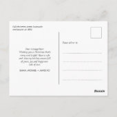 ハッピーモダンホリデーズフォトクリスマスポストカード ポストカード (裏面)