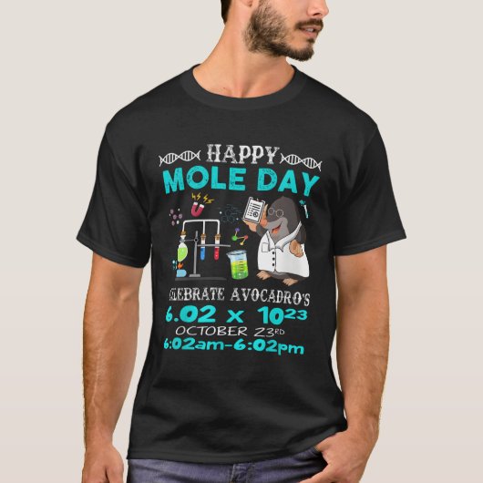 ハッピーモルデイ10月23日（土）化学科学 Tシャツ (正面)