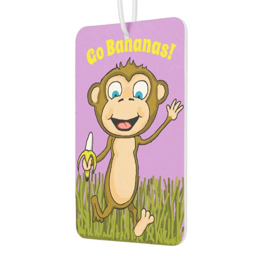 ハッピーモンキーエアーフレッシュナー カーエアーフレッシュナー (左)