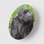 ハッピーモンキー ラウンド壁時計 (傾斜)