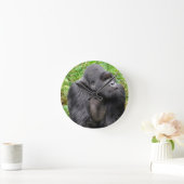 ハッピーモンキー ラウンド壁時計 (ホーム)