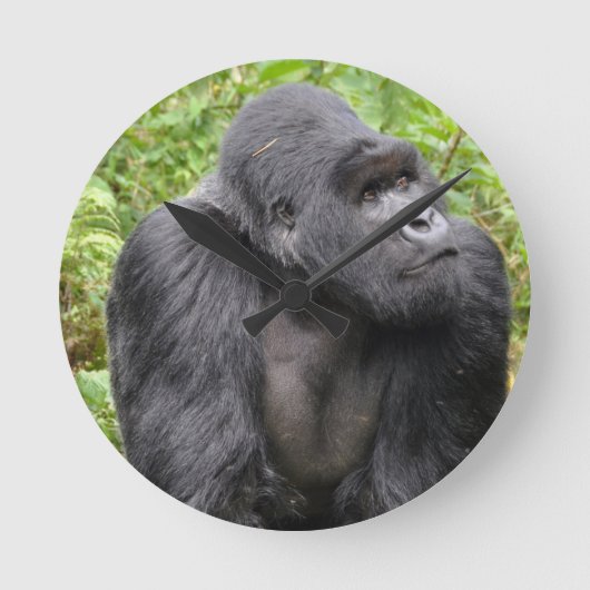 ハッピーモンキー ラウンド壁時計 (正面)