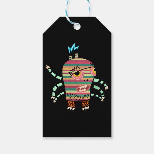 ハッピーモンスターギフトラベル ギフトタグ (正面)