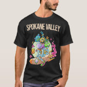 ハッピーモンスターズ – スポケーンバレー Tシャツ (正面)