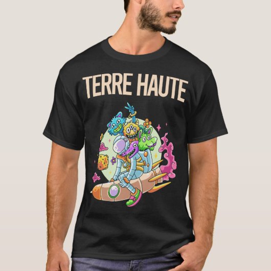 ハッピーモンスターズ – Terre Haute Tシャツ (正面)