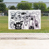 ハッピーモンスタードードルクリッターバナー 横断幕 (インサイチュ)