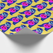 ハッピーモンスターブルーモンスターラッピング紙 ラッピングペーパー (角)