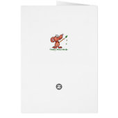 ハッピーモーザリング空白のサンデーかわいいウサギ (裏面)